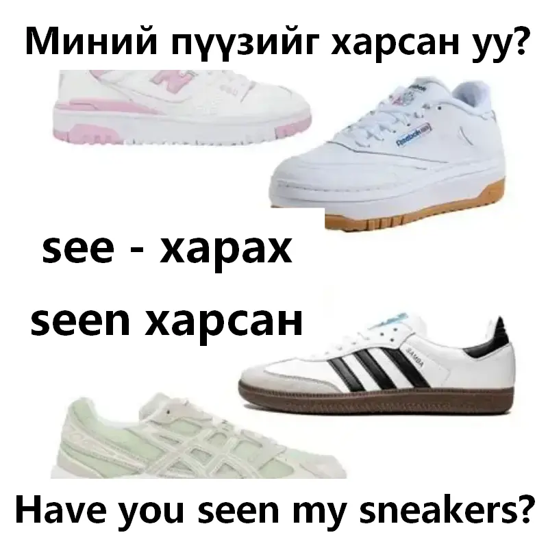 Миний пүүзийг харсан уу?
